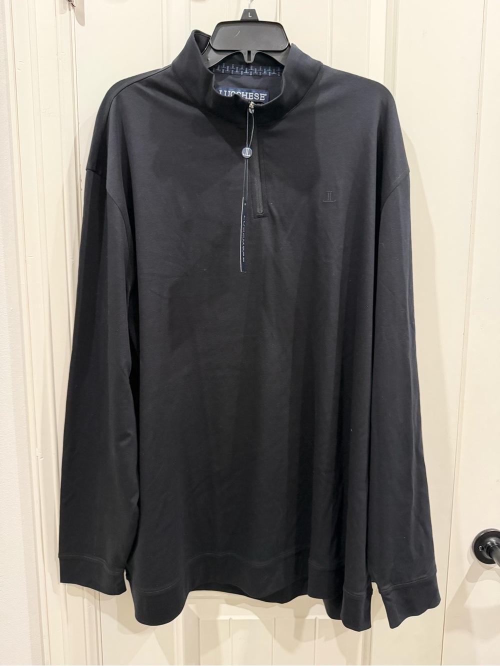 Luchesse Black Long Sleeve Quarter Zip Jacket